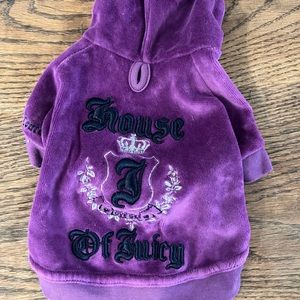 Vintage Juicy Couture velour dog sweater